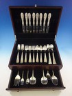 Rose By Stieff Sterling Silver Flatware Set For 8  Service 53 Pieces Repousse