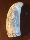 Scrimshaw  Whale Tooth Resin  Reproduction Horatio Nelson Hms Victory