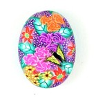 Polymer Clay Cane  Rose Flower By Jane Z Handmade Choose Colors New   Raw Premo