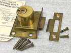 Vintage 4 Pin Tumbler Spring Bolt Drawer Lock C8131 W  2 Keys