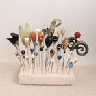 Antique Hatpin Collection Celluloid Lucite 40p Lot Pearl Hat Pin Rhinestone Vtg