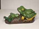 Frog Bank Vintage Coin Mechanical Metal Bank Doorstop Shelf Decor Frog Works