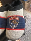 Nfl Team Forida Panthers Men s Moccasin Hard Rubber Sole Slippers Size M 9 10 Us
