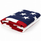 American Flag  Embroidered Stars Sewn Stripes Brass Grommets Usa Flag Outdoor