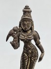 Brass Meenakshi Amman Devi Statue Hindu Deity Religious Figurine Sculpture 5    