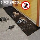 Rodent Catcher Rat Board Indoor Super Sticky Large Mice Mouse Glue Traps 6 Pack