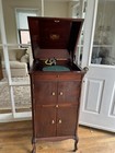 Antique Victor Victrola Phonograph Talking Machine Record Player 