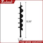 Findmall 4  Earth Auger Drill Bits Fits For Gas Powered Post Fence Hole Digger