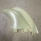 Fcs 1 M-5 Glass Flex Surfboard Fins Set Of 2 Left And Right Medium Clear Twin
