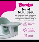 Bumbo Baby Toddler Adjustable 3-in-1 Booster Seat high Chair   Tray  Agave