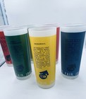 Vtg Mcm 1962 World s Fair Seattle Drinking Glasses Set Of 6 Frosted Highball 