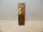 Antique Cast  Brass Aesthetic Door Knob Back Plate