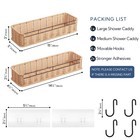 Shower Caddy Hanging  Shower Shelf For Inside Showers  2 Pack