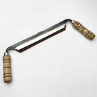 Draw Knife     Hand-forged 52100 Carbon Steel  Ash Handles  Ready For Carving 