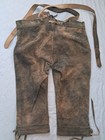 Men Traditional Leather Oktoberfest Lederhosen Brown Tyrolean Austria Bavaria