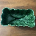 Vintage Cookson Planter Marked Cp207 Usa Pottery Green Drip Footed 8 