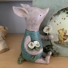 Disney Michel Co  Winnie The Pooh Piglet Standing Figurine Picture Frame Decor