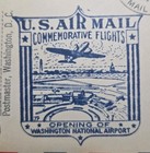 Us 1941 Opening Washington Nat l Airport Flight Pm Signed Air Mail Event Cover