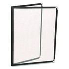 Excello Global Products Menu Holders 8 5 x11   Black silver  10 pack Spls-menu-4
