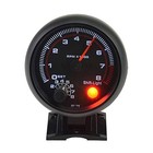 3 75   automobile Refitted Instrument White Light Tachometer 0-8000 Black