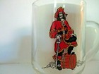 Nos Captain Morgan Rum Advertising Pirate Cocktail Glass Mug   C  l  