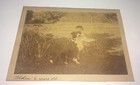 Rare Antique Victorian American Pet Dog  Wagon Boy  Animal Cabinet Card Photo Us