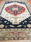 6  X 9 1  Pakistani Peshawar Serapi Heriz Oriental Rug - Hand Made - 100  Wool