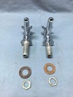Vtg Pair Chrome Plated Brass Separate Hot Cold Sink Faucets Kohler Old 1021-24b