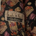 90s Vintage Rare Chefwear Nicole Miller 100  Cotton Pepper Print Chef Pants