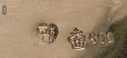 19th C  Antique Silver 800 Weinranck   Schmidt  Hanau -tea Caddy 170g Cherub