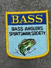 Bass Patch Bass Anglers Sportsman Society Fishing Iron On New Old Stock 1 Patch
