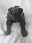 Vintage Large Cast Iron Metal Frog Tea Light Candle Lantern Candle Holder