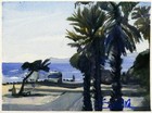 Faria Beach Campground - Sandrawatercolors    Original Coastal Watercolor 12x16