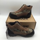 Guide Gear Mens Mossy Oak Camo Waterproof Front Zip Hunting Boots Size 11 M  New