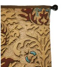 Vintage Look Stunning Silk Road Woven Rich Gold Turquoise Wall Hanging Tapestry