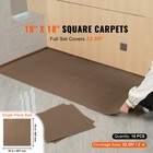 10pcs Peel And Stick Carpet Tile Self Adhesive Floor 18  X 18  Dark Brown