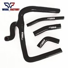 Black Silicone Radiator Hose For Honda Cr250r Cr 250 R 2002-2008 2003 2004 2007