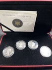 2004 Canada 4 Effigies Of The  Queen 50 Cent Coin Set - 92 5  Silver Proof