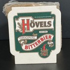 Vintage German Beer Coasters Hovels Original Bitterbier Paper Cardboard Nos