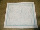 1940 s Usmp Arizona Cloth Map 45  X 50  Souvenir