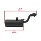 Complete Exhaust Muffler Fits Yamaha Raptor 250 Yfm250r 2008 2009 2010 2011-2013