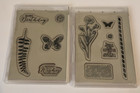 Stampin Up Butterfly Basics Lily Flower Fern Frond Stamp Set Lot New In Package