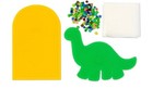 Perler Beads Dinosaur Craft Bucket Activity Kit 5004 Pieces Two Pegboards Paper