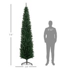 8  Pencil Prelit Artificial Christmas Tree With Colorful Led Lights