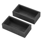 2pcs Graphite Ingot Molds  Heat-resistant Up To 2000 Degrees High-purity Metal