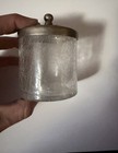 Bella Casa By Ganz Bc5191 Small Clear Glass Cylindrical Jar W  Silver Metal Lid