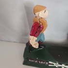 Vintage 1950s Cast Iron Hometown Battery-baseball Mechanical Coin Bank-toy