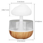 Rain Cloud Humidifier Mushroom Aroma Diffuser 7 Color Night Light Rechargeable