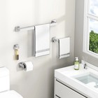 Bathroom Accessories 4-pieces Bathroom Hardware Set Polished Chrome Towel Bar