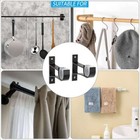 2 4x Curtain Pole Rod Brackets Window Holder Aluminum Alloy Heavy Duty Hardware